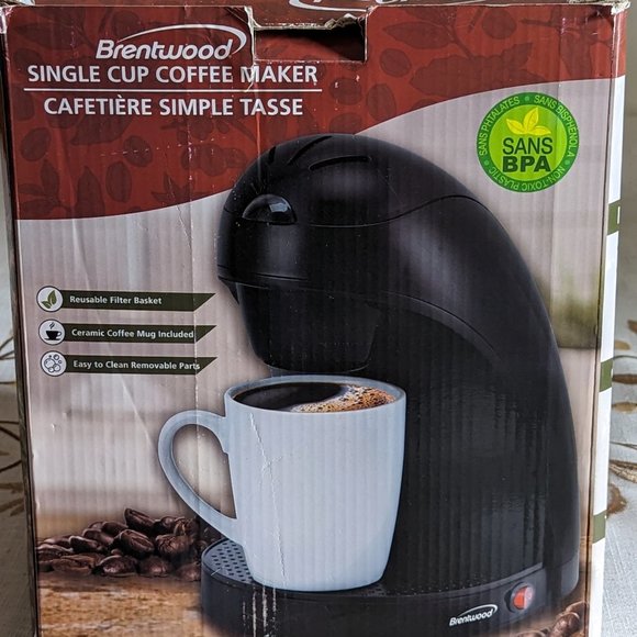 Brentwood Kitchen Brentwood Single Cup Coffee Maker Black Poshmark